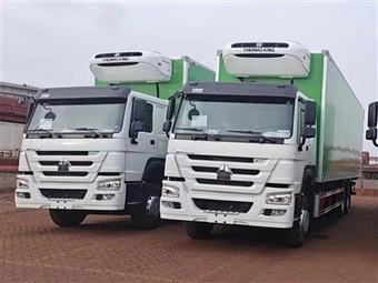 Naujas Sinotruk HOWO 6×4 sunkvežimis šaldytuvas